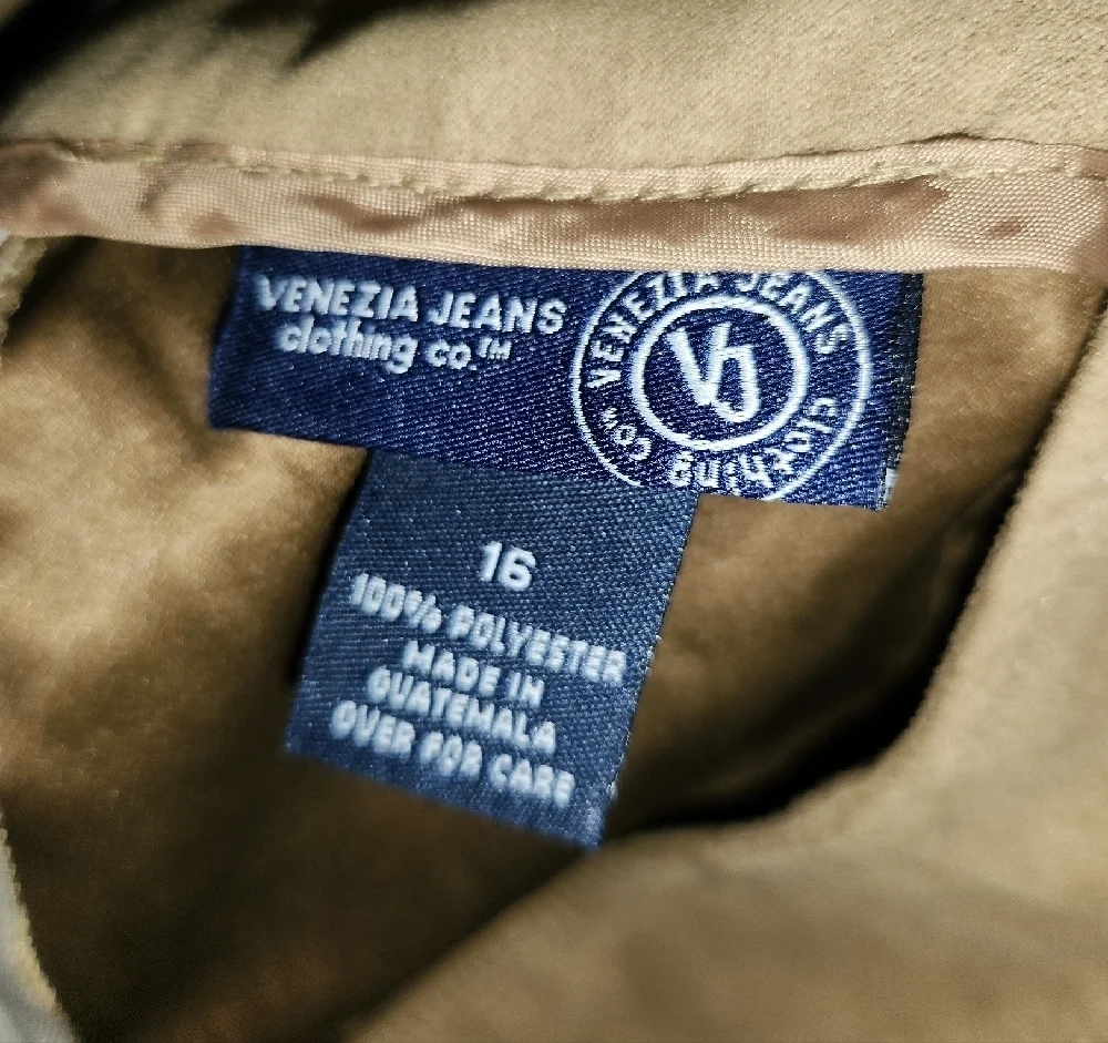 Venezia Jeans Chic Tan Pencil Skirt